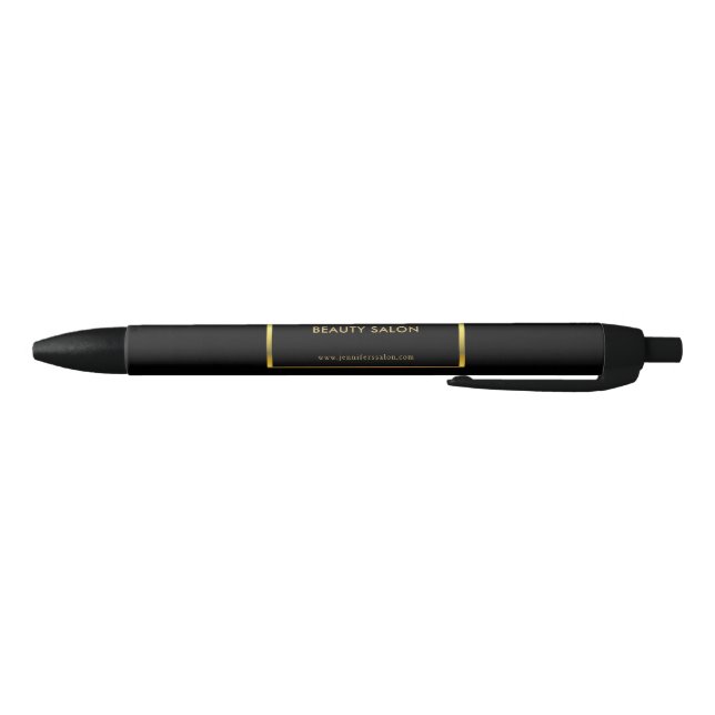 Modern black gold professional promotional black ink pen (Bottom)