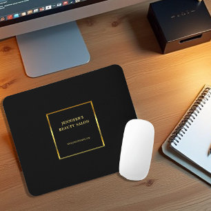 Modern black gold promotional professional mouse mat