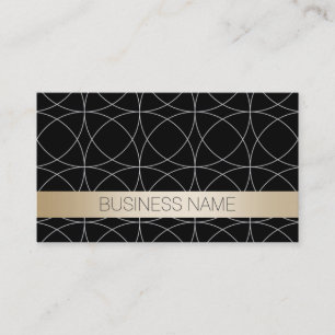 Modern Black & Gold Transportation Broker Business Card