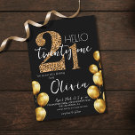 Modern Black Gold Twenty One 21st Birthday Party Invitation<br><div class="desc">Stylish cool black gold leopard 21st birthday party  invitation in modern style with handwritten calligraphy and number 21 in black beige leopard print. A bright stylish modern youth party invitation that cannot go unnoticed by guests and will help complement any celebration.</div>