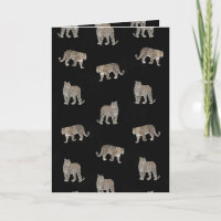 Modern Black Golden Leopard Jungle Animals