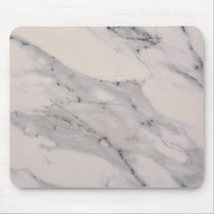 Modern black gray pink marble pattern  mouse mat