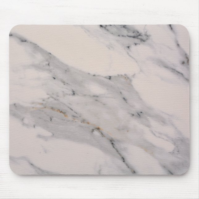 Modern black gray pink marble pattern  mouse mat (Front)