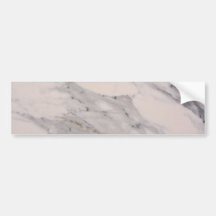 Modern black grey pink marble pattern  bumper sticker