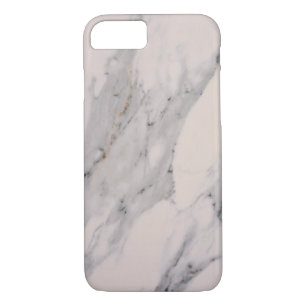 Modern black grey pink marble pattern iPhone 8/7 case
