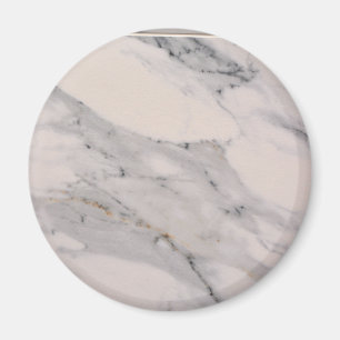 Modern black grey pink marble pattern magnet