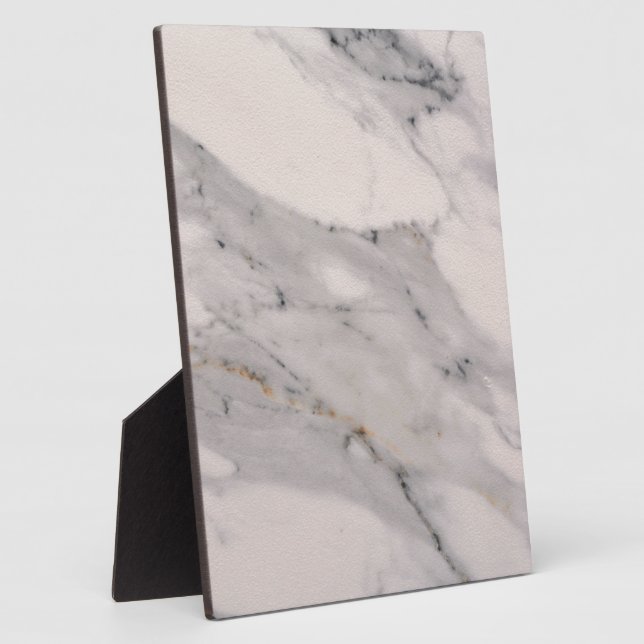 Modern black grey pink marble pattern  plaque (Side)