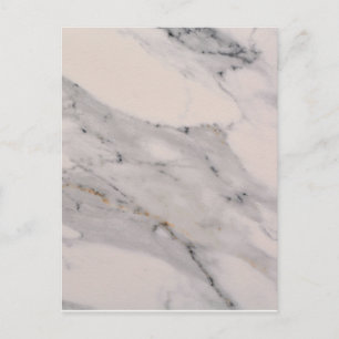 Modern black grey pink marble pattern postcard