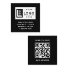 Modern Black Logo QR Code Scan Website