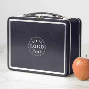 Modern Black Lunchbox Featuring Your Logo