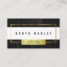 Modern Black Marble With White And Gold