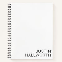 Modern Black Name on White