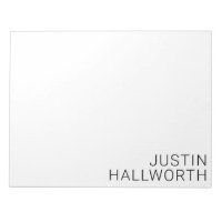 Modern Black Name on White