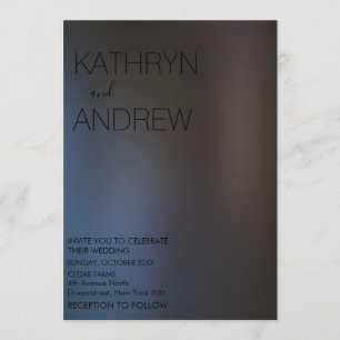 Modern Black Pearl Wedding Invitation