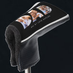 Modern Black Photo Golf Personalised Gift for Dad Golf Head Cover<br><div class="desc">Give Dad a gift he’ll never forget with this personalised multi-photo golf towel, featuring clean modern typography and space for your favourite memories. Whether it's for Father’s Day, his birthday, or Christmas, this custom towel is perfect for the golf-loving dad who appreciates both sentiment and style. Upload 3 of your...</div>