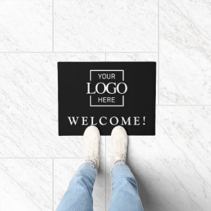 Modern Black Promotional Business Logo Door Mat