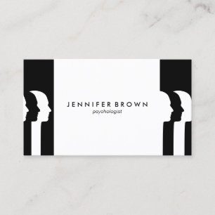 Modern Black Psychology Human Mind Meditation Business Card