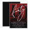Modern Black Red 40th Anniversary Party