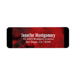 Modern Black & Red Abstract - Dark Mysterious