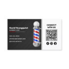 Modern Black Red Barber Shop Pole Connect with us