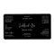 Modern Black Script Room Spray Bottle Wrapper