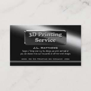 Modern black shine theme - Consultant Business Card
