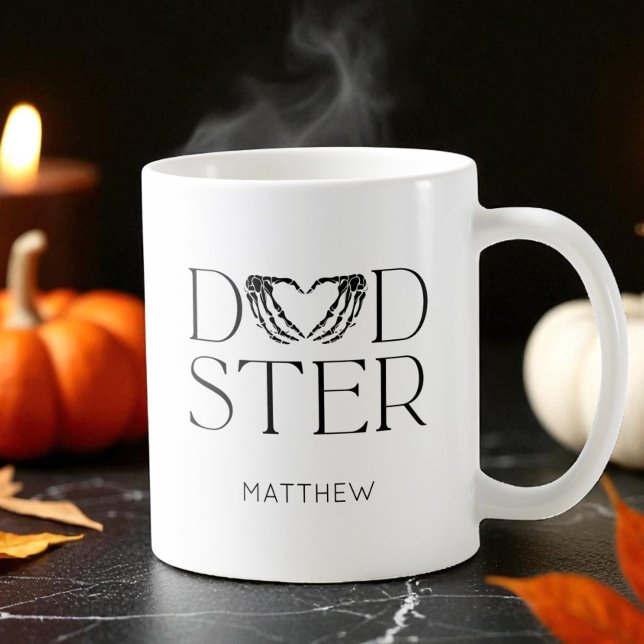Modern Black Skeleton Scary Dadster Halloween Dad Coffee Mug (Modern Black Skeleton Scary Dadster Halloween Dad Coffee Mug)