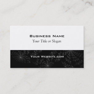 Modern Black Star Design Business Card