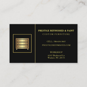 Modern black stylish professional business card