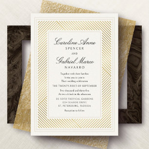 Modern Black Tie Deco Wedding
