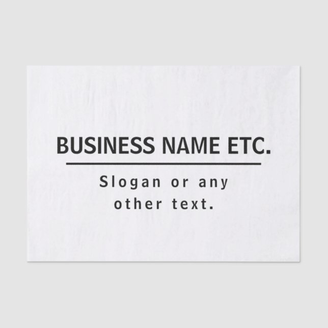 Modern Black Tissue Paper (Front)