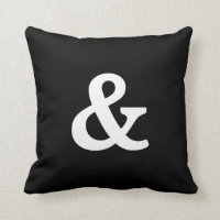 Modern Black & White & (and sign) Button