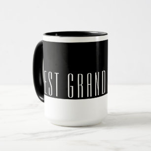 Modern Black & White Best GRANDAD Ever Travel Mug