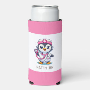 Modern Black White Bestie Photo Personalised Seltzer Can Cooler