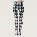 Modern black white buffalo plaid patterned leggings<br><div class="desc">Modern black white buffalo plaid patterned Leggings.</div>