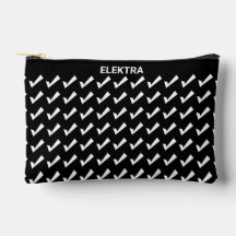 Modern Black White Check Mark Pattern