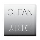 Modern Black & White Clean Dirty Dishwasher Magnet