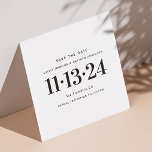 Modern black white clean simple minimalist wedding save the date<br><div class="desc">Modern black and white clean basic simple minimalist wedding Save the Date. Please contact me if you need additional items.</div>
