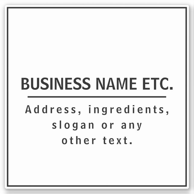 Modern Black & White Custom-Cut Vinyl (Front)