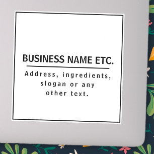 Modern Black & White Custom-Cut Vinyl