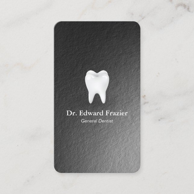 Modern Black White Dental Care Dentist Appointment (Front)