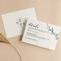 Modern Black White Elegant Wedding Minimal Details