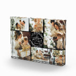 Modern Black & White Family Photo Collage Keepsake<br><div class="desc">This 6 Photo Collage Modern Family Personalised Keepsake is the perfect way to turn your favourite family photos into a cute and trendy keepsake. With a simple, modern design and elegant Monogram, it's fully customisable to fit your style. Ideal for gifting on Mother’s Day, Father’s Day, birthdays, Christmas, anniversary or...</div>