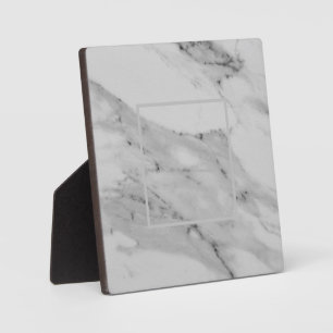 Modern black white grey marble pattern  plaque