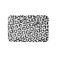 Modern Black White Leopard Animal Print Pattern