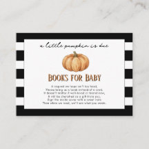Modern Black & White Little Pumpkin Books for Baby