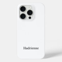 Modern Black White Monogram Name