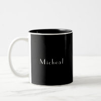 Modern Black & White Personalised Custom Made Name