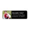 Modern Black White Photo Graduation Return Address