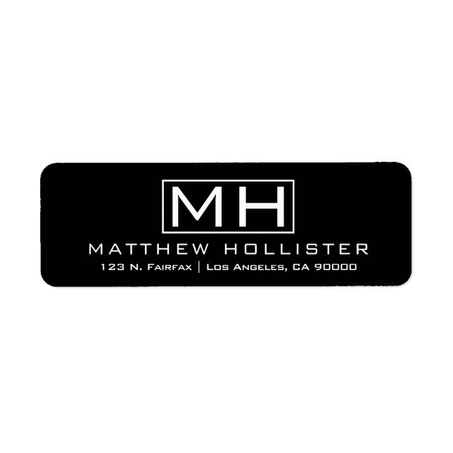 Modern Black & White Professional (Front)